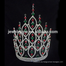 Big Beauty Pageants Rhinestone Tiaras Grande Tall Coronas AB de cristal